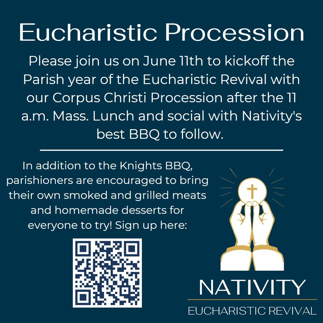 Eucharistic Revival 20232024 Church of the Nativity Leawood, KS